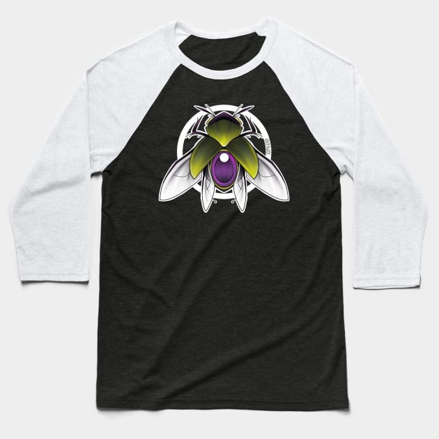 scarab (color) Baseball T-Shirt by elywick